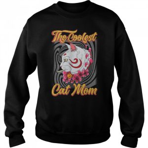 The Coolest Cat Mom So High Retro Vintage Gift Girl Women T Shirt 4