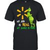 The Grinch And Walmart Logo My Job Is Real My Smile Is Fake shirt