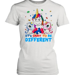 The Unicorns Hug Autism It's Okay To Be Different Happy Autism Awareness shirt 2