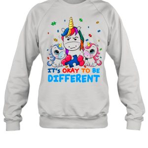 The Unicorns Hug Autism It's Okay To Be Different Happy Autism Awareness shirt 4