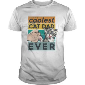 The coolest cat dad ever vintage retro shirt