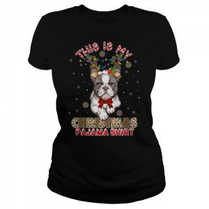 This Is My Christmas Pajama Bulldog Lover T Shirt 2