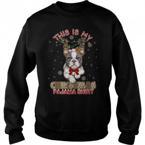 This Is My Christmas Pajama Bulldog Lover T Shirt 4