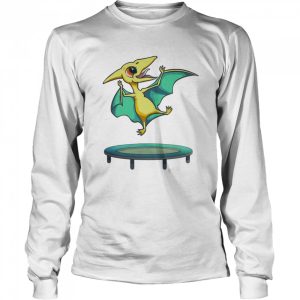 Trampoline Dinosaur Jumping Terodactyl Dino Shirt 3