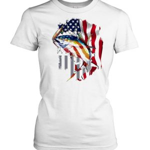 Tuna Fishing American Flag Custom Performance Shirts 2