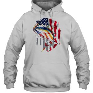 Tuna Fishing American Flag Custom Performance Shirts 5