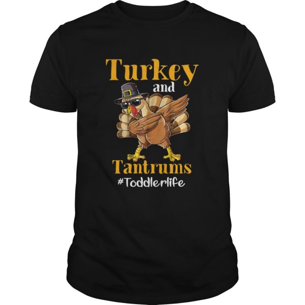 Turkey and Tantrums dabbing Toddlelife shirt