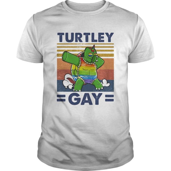 Turtle gay lgbt vintage retro shirt