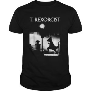 Tyrannosaurus Rex Catholic Priest Dinosaur Scary Movie shirt