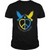 Ukraine freedom and peace dove stand with ukraine shirt