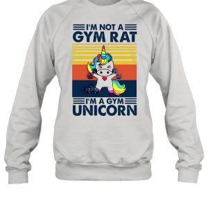 Unicorn Im Not A Gym Rat Im A Gym Vintage shirt 4