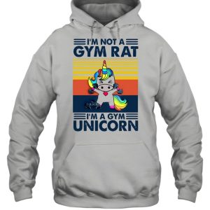 Unicorn Im Not A Gym Rat Im A Gym Vintage shirt 5