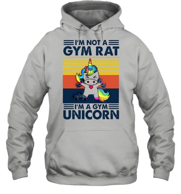 Unicorn Im Not A Gym Rat Im A Gym Vintage shirt