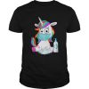Unicorn In Quarantine Mask Washing Hands shirt