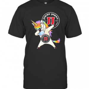 Unicorn Mask Jimmy John’S Since 1983 Gourmet Sandwiches Logo T-Shirt