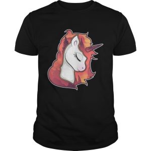 Unicorn Spirit Animal Sunrise Over The Trees Art Shirt