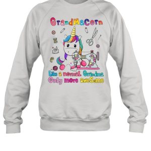 Unicorn grandma corn like a normal grandma only more awesome shirt 4