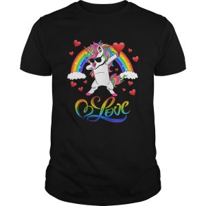 Unicorn valentines day gift love heart for men women kids shirt