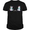 Unicorn wearing mask and washing hands 6 feet shirt