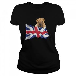 Union Jack Flag Dog Chinese SharPei shirt 2