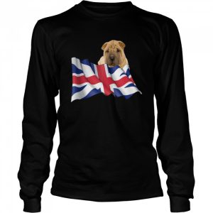 Union Jack Flag Dog Chinese SharPei shirt 3