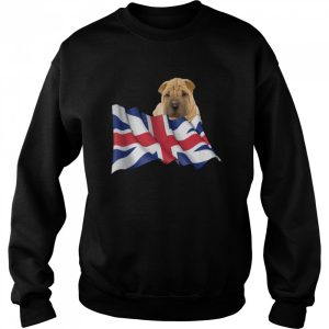 Union Jack Flag Dog Chinese SharPei shirt 4