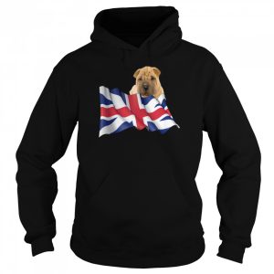 Union Jack Flag Dog Chinese SharPei shirt 5