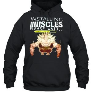 Vegeta majin Installing muscles please wait shirt 5