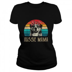 Vintage Aussie Mama Shirt Australian Shepherd Dog Lover T Shirt 2