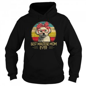 Vintage Best Maltese Mom Ever Funny Maltese Dog Lover T Shirt 5