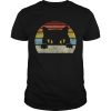 Vintage Black Cat Lover Retro Style Cats Gift TShirt