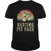 Vintage Pitbull Resting Pit Face shirt