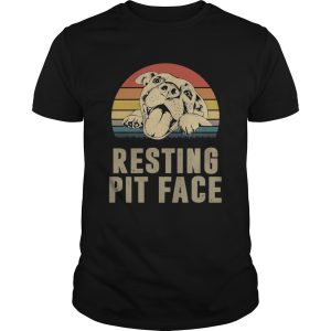 Vintage Pitbull Resting Pit Face shirt