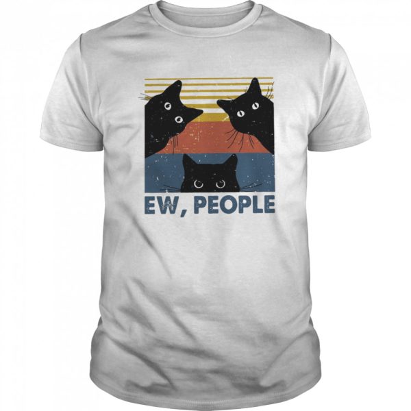 Vintage Retro Ew People Black Cat shirt