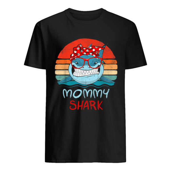 Vintage Retro Mommy Sharks Glasses Shirt