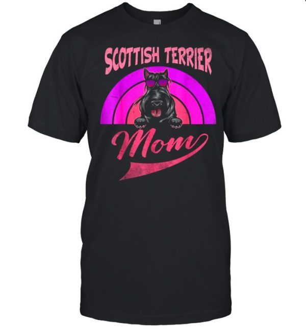 Vintage Scottish Terrier Mom Mother’s Day Shirt