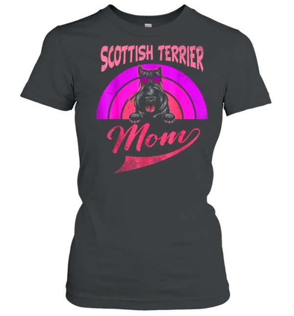 Vintage Scottish Terrier Mom Mother’s Day Shirt