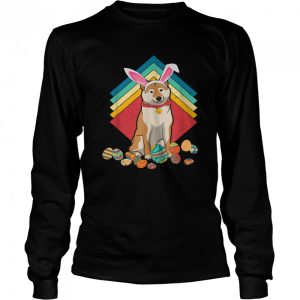 Vintage Shiba Inu Happy Easter Day Dog Shirt 3