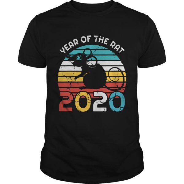 Vintage Zodiac Year Of The Rat 2020 shirt