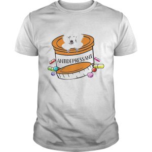 White Poodle Antidepressant shirt