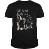 Wire Haired Fox Terrier Book Reading Dog Gift shirt