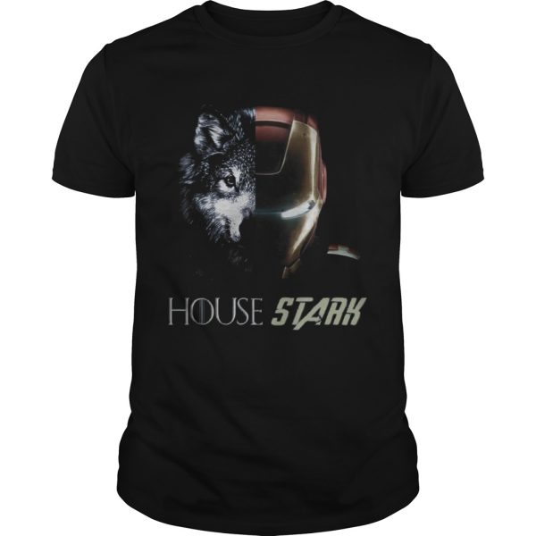 Wolf and Iron Man House Stark shirt