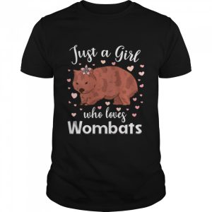 Wombat Love Marsupial Australia Girl Shirt