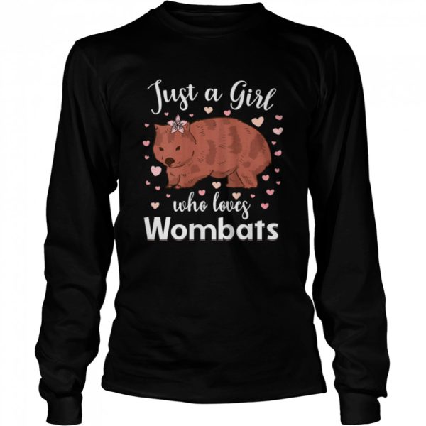 Wombat Love Marsupial Australia Girl Shirt