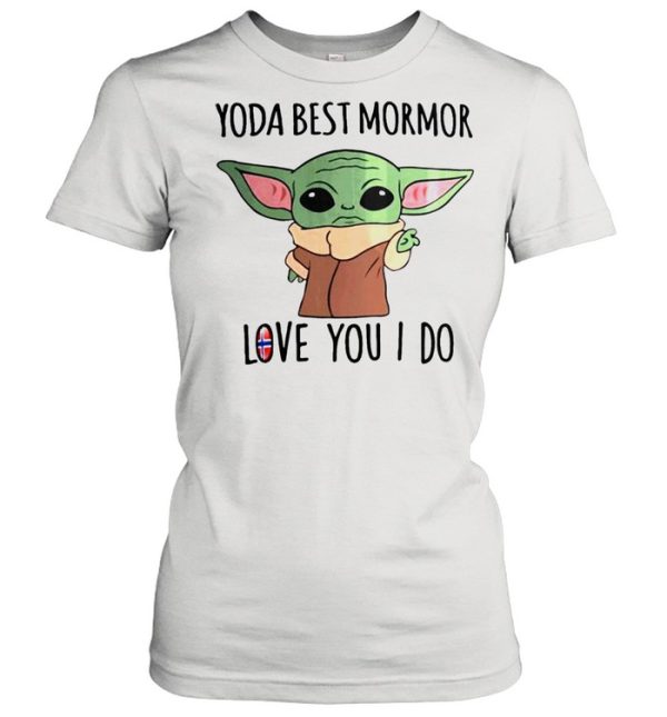 Yoda best mormor love you I do Norway Flag shirt