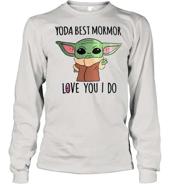 Yoda best mormor love you I do Norway Flag shirt