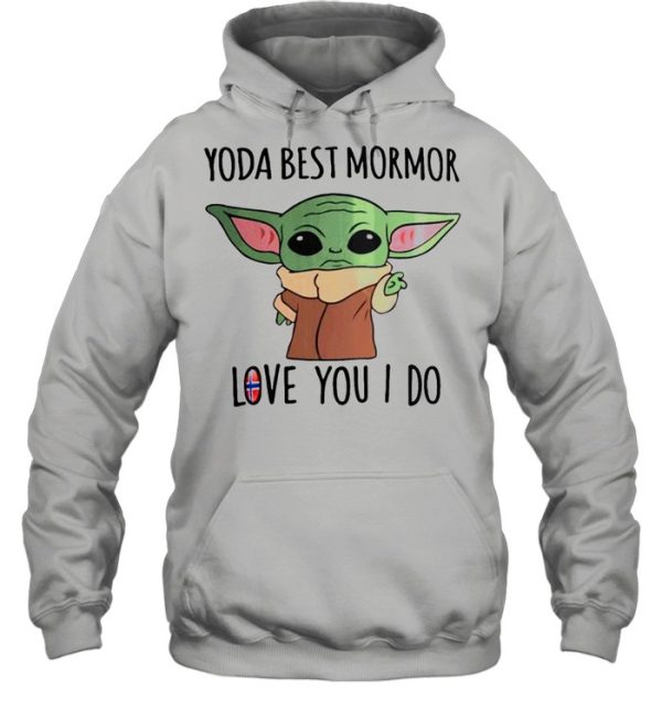 Yoda best mormor love you I do Norway Flag shirt