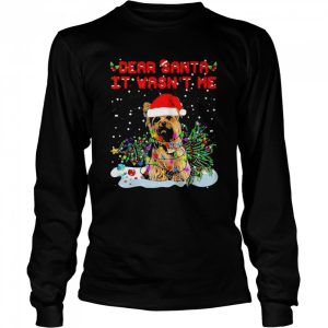 Yorkshire dear Santa it wasn't me Christmas shirt 3