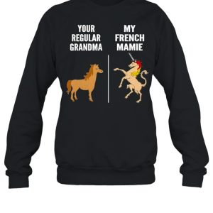 Your regular grandma horse my french mamie unicorn shirt 4