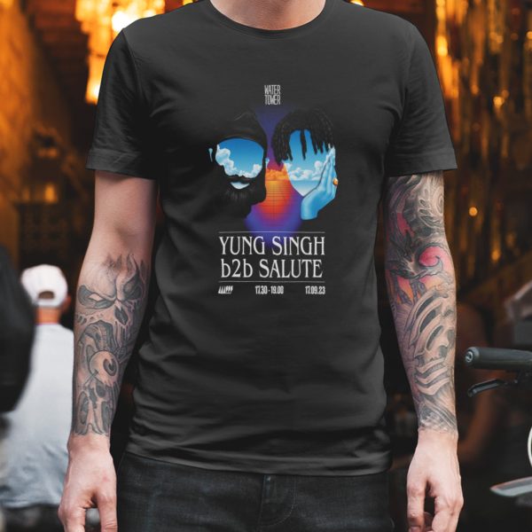 Yung singh and salute september 17 2023 photo poster design t-shirt